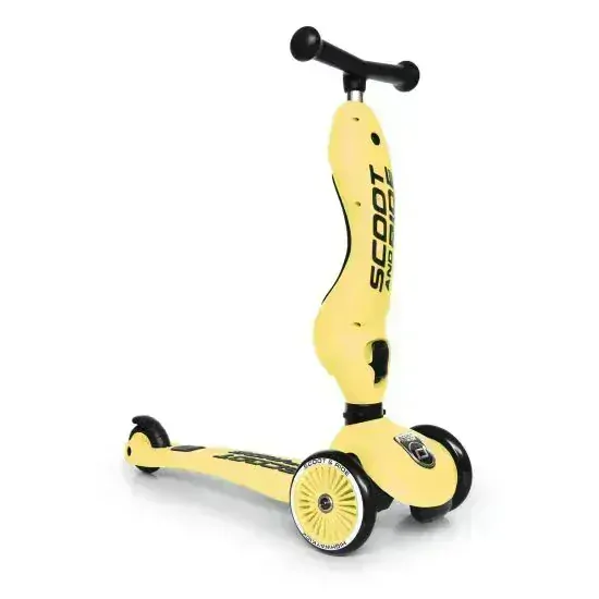 Scoot & Ride Odrážadlo kolobežka 2v1 Highwaykick 1 lemon