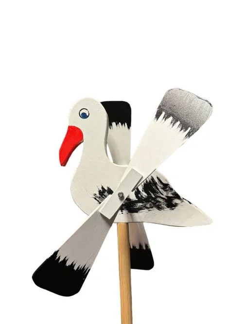 Drevená vrtuľka Bocian - stojaci