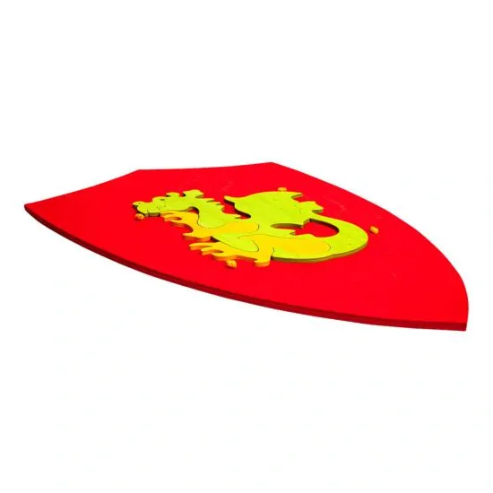 Fauna Drevený štít s drakom