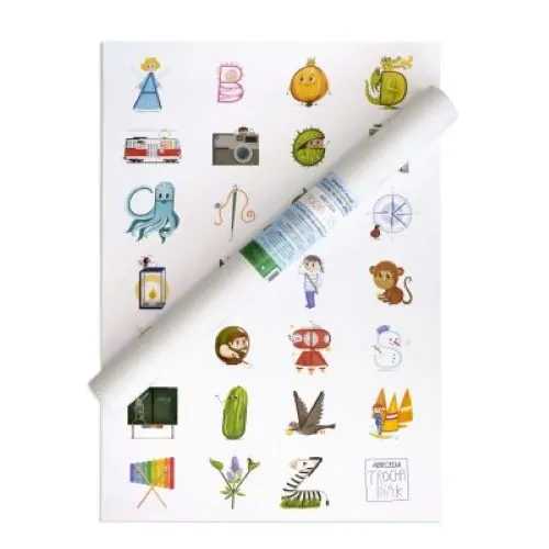 TROCHA INAK Edukačný plagát Abeceda