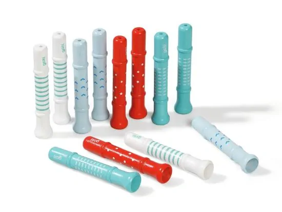 Goki Detská drevená píšťalka so vzorom 1 ks