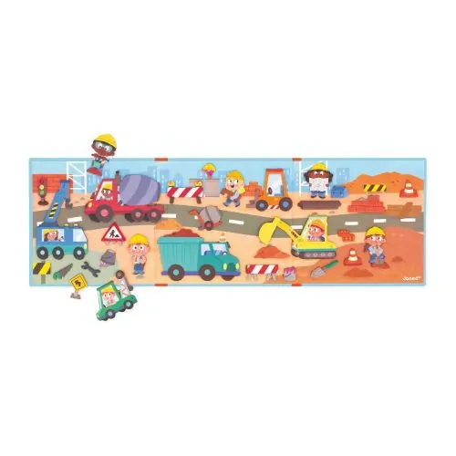 Janod Magnetická kniha Magnetistories Na stavbe