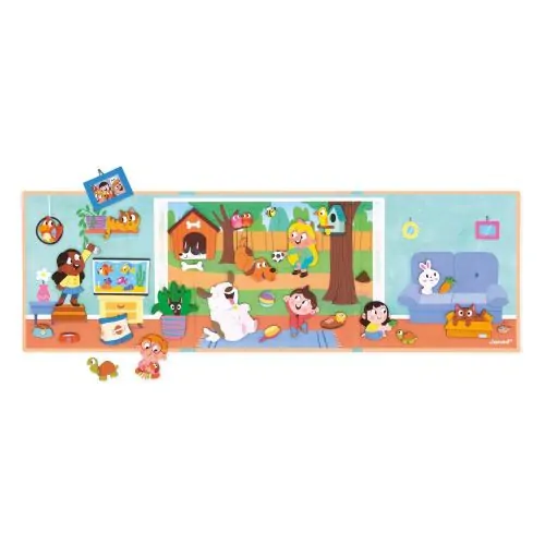 Janod Magnetická kniha Magnetistories Domáci miláčikovia