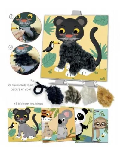 Crea Lign Prevliekacie obrázky Tropické zvieratká