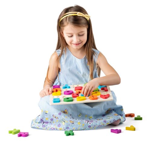Woody Puzzle ABC - písmená na doske