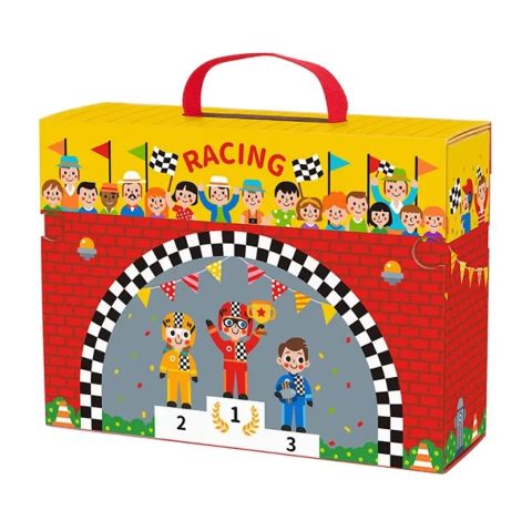 Tooky Toy Pretekárska dráha v kufríku 34 ks