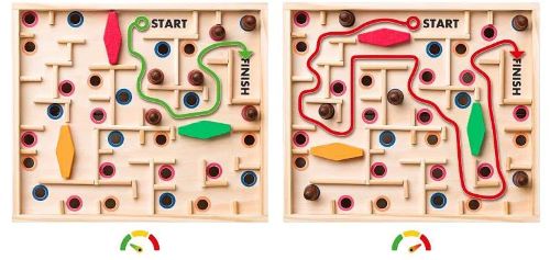 Woody Naklápací labyrint s guličkou Popular