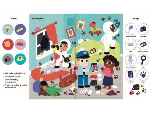 101 vecí na hľadanie a nalepovanie - Polícia a hasiči