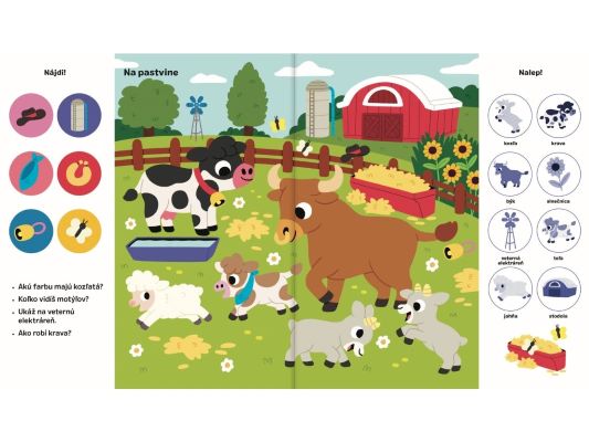 101 vecí na hľadanie a nalepovanie - Zvieratá na farme