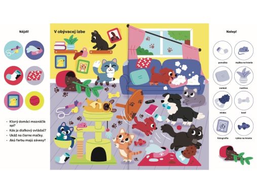 101 vecí na hľadanie a nalepovanie - Domáci maznáčikovia