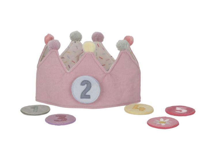 Little Dutch Narodeninová korunka s číslami Pink