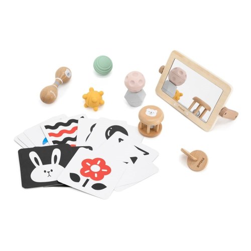 Viga Drevené aktivity v kufríku 0-6 mesiacov PolarB