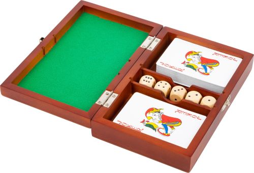 Small Foot Hracie kocky a karty v drevenom boxe