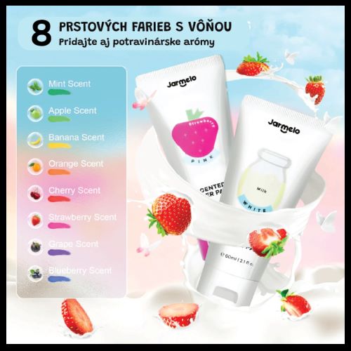 Jar Melo Prstové farby s vôňou 8 ks