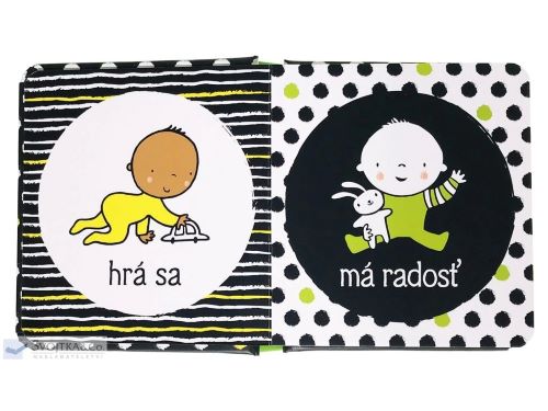 Prvá čiernobiela knižka pre bábätko Bábätká