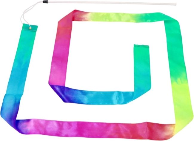 Goki Gymnastická stuha s paličkou Dúha