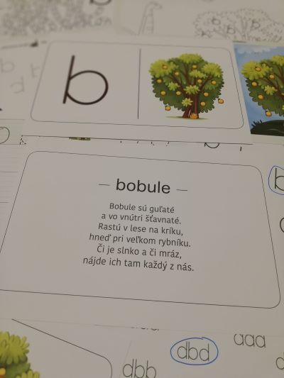 TROCHA INAK Písmená b, d - edukačné listy