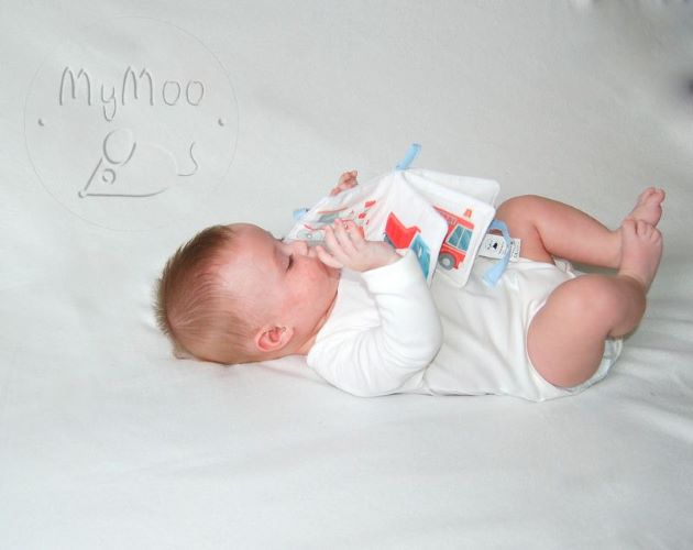 MyMoo Montessori textilná knižka Dopravné prostriedky