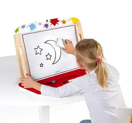 Janod drevená magnetická tabuľa Splash obojstranná