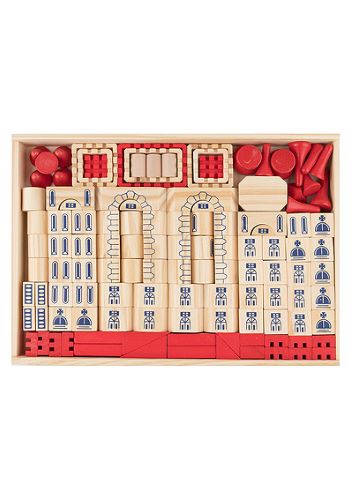 Goki Drevená stavebnica Zámok 150 ks