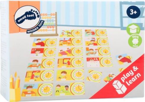 Small Foot Drevené puzzle Hodiny