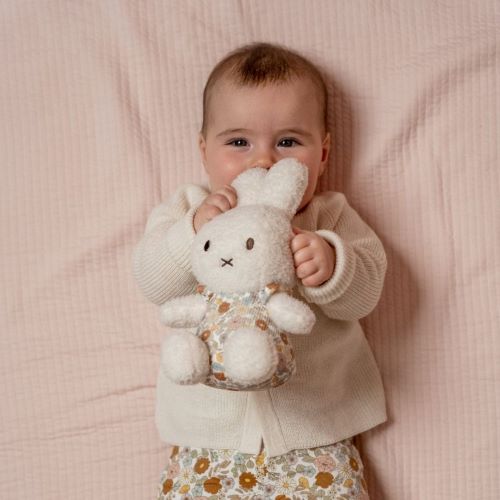 Little Dutch Zajačik Miffy plyšový Vintage Kvety 25 cm