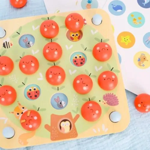 Tooky Toy Drevené pexeso Jablká pastel