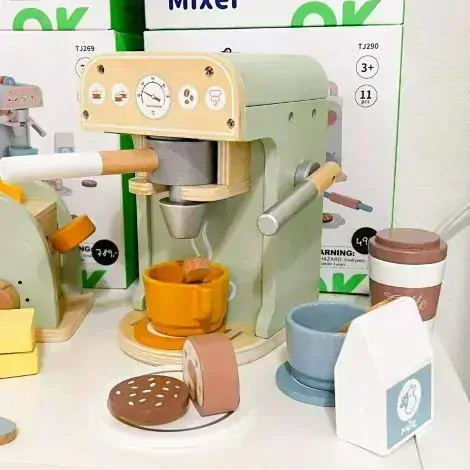 Tooky Toy Kávovar s príslušenstvom Pastel