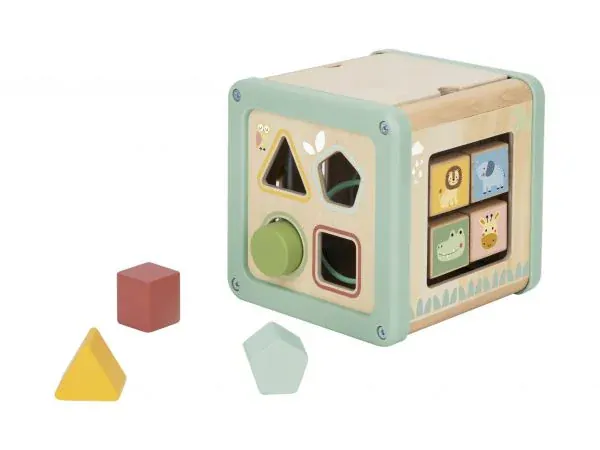 Tooky Toy Kocka s aktivitami Lúka Pastel