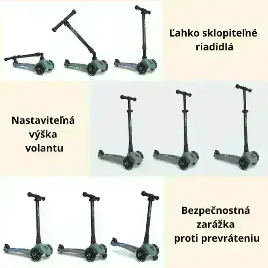 Scoot & Ride Detská kolobežka Highwaykick 3 LED lemon