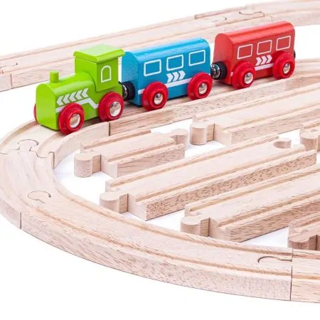 Bigjigs Rail Drevené koľaje set 24 ks