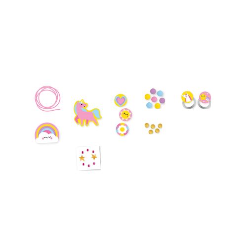 Janod Atelier Kreatívna sada Výroba šperkov Drevené korálky Dúhová krajina 4 ks