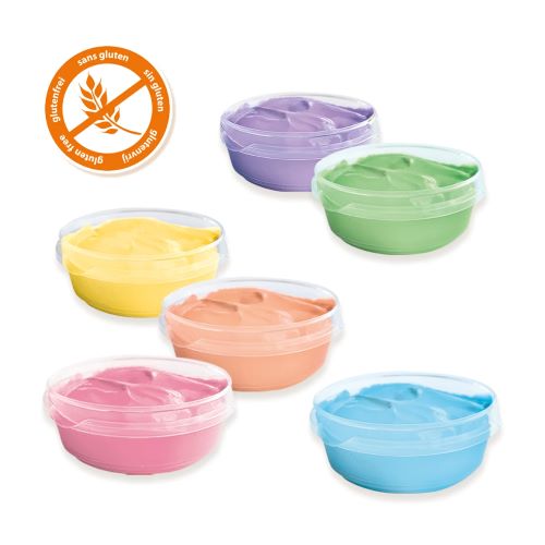 SES Prstové farby pastelové - malé kalíšky 6x45 ml