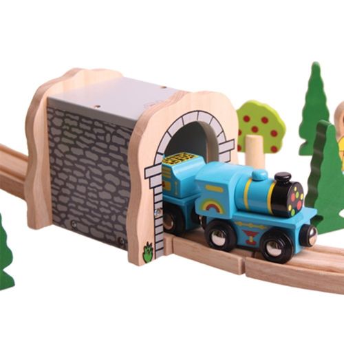 Bigjigs Rail Modrá mašinka s tendrom