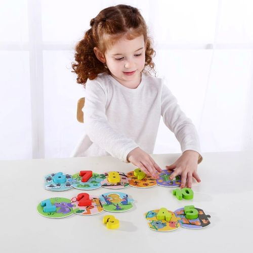 Tooky Toy Puzzle Priraď čísla