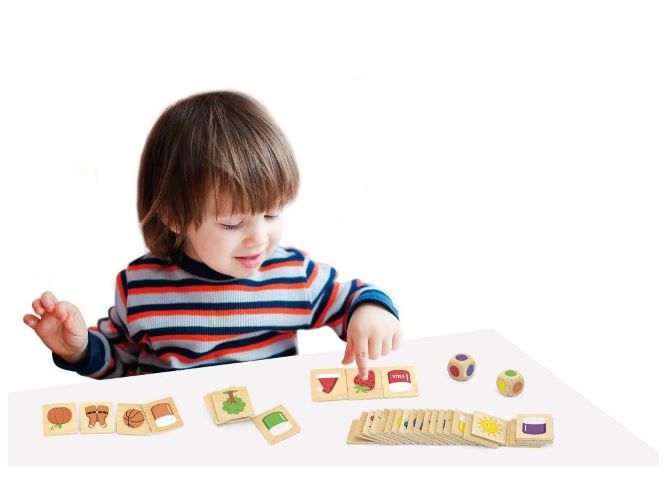 Viga Drevené puzzle Triedenie podľa farieb