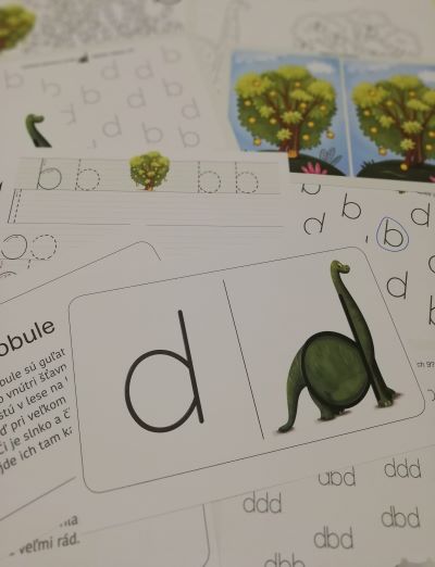TROCHA INAK Písmená b, d - edukačné listy