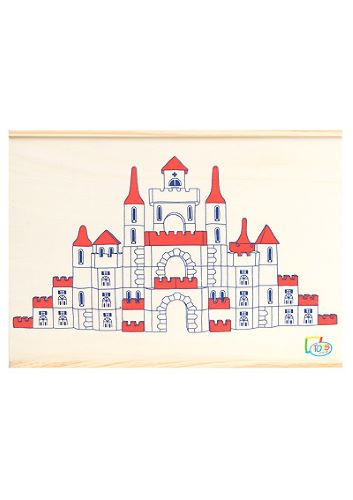 Goki Drevená stavebnica Zámok 150 ks