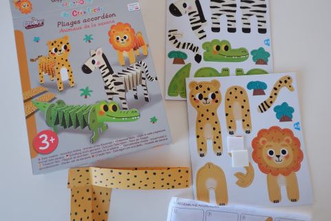 Crea Lign Tvorenie z papiera Zvieratká na savane