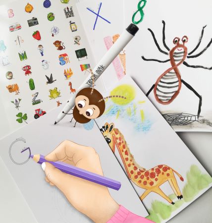 TROCHA INAK Edukačná maľovanka Abeceda a Čísla