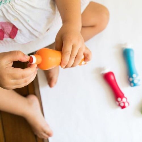 Djeco Farby v tube s penovým hrotom