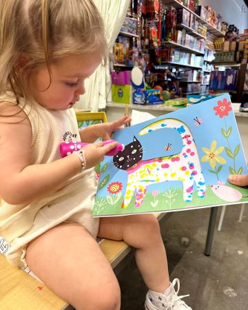 Djeco Malé bodky - Maľovanie obrázkov s farbami v tube s penovým hrotom