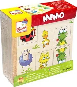 Bino Drevené pexeso Zvieratká