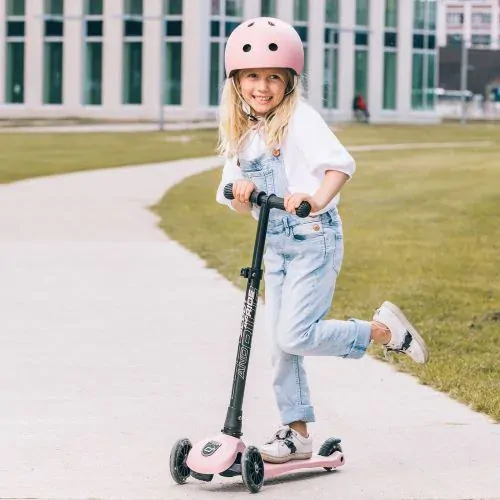 Scoot & Ride Detská kolobežka Highwaykick 3 LED rose