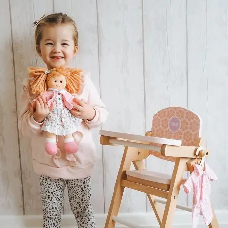 Bigjigs Toys Látková bábika Poppy 28 cm