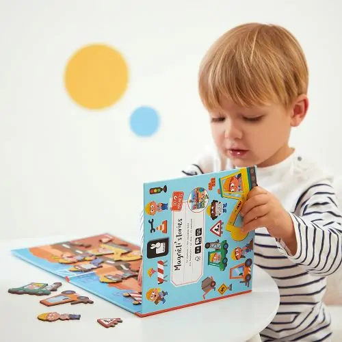 Janod Magnetická kniha Magnetistories Na stavbe