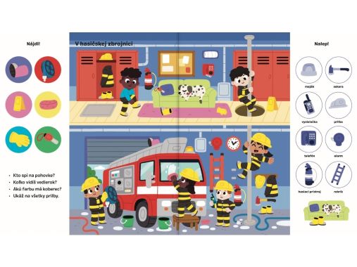101 vecí na hľadanie a nalepovanie - Polícia a hasiči