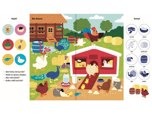 101 vecí na hľadanie a nalepovanie - Zvieratá na farme
