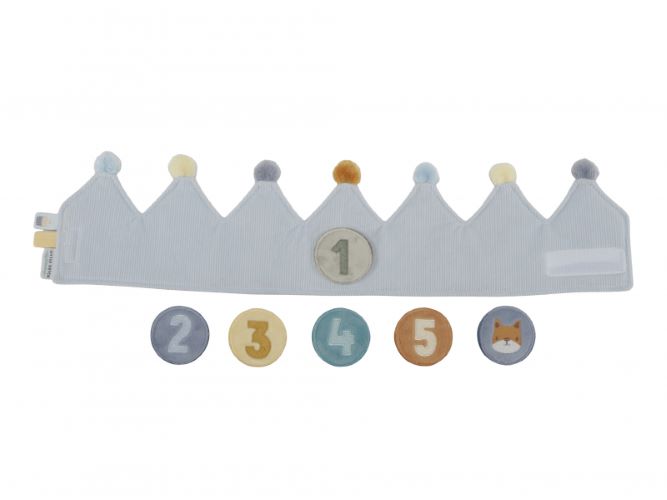 Little Dutch Narodeninová korunka s číslami Blue