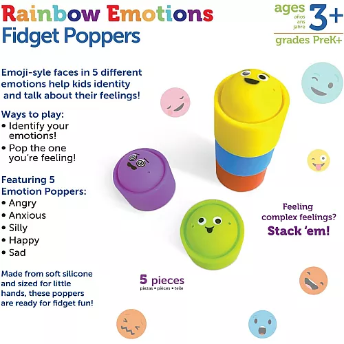 Learning Resources Dúhové emócie Pop It
